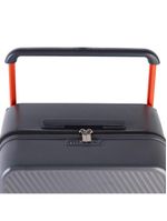 Mala de viagem grande 32 kg policarbonato 4 rodas bahamas trunk cinza escuro