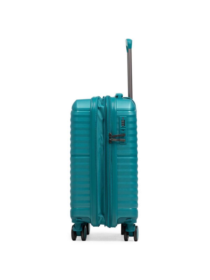 Mala de bordo de polipropileno 4 rodas hong kong verde