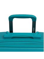 Mala de bordo de polipropileno 4 rodas hong kong verde