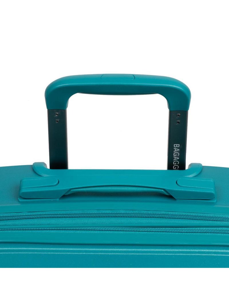 Mala de bordo de polipropileno 4 rodas hong kong verde