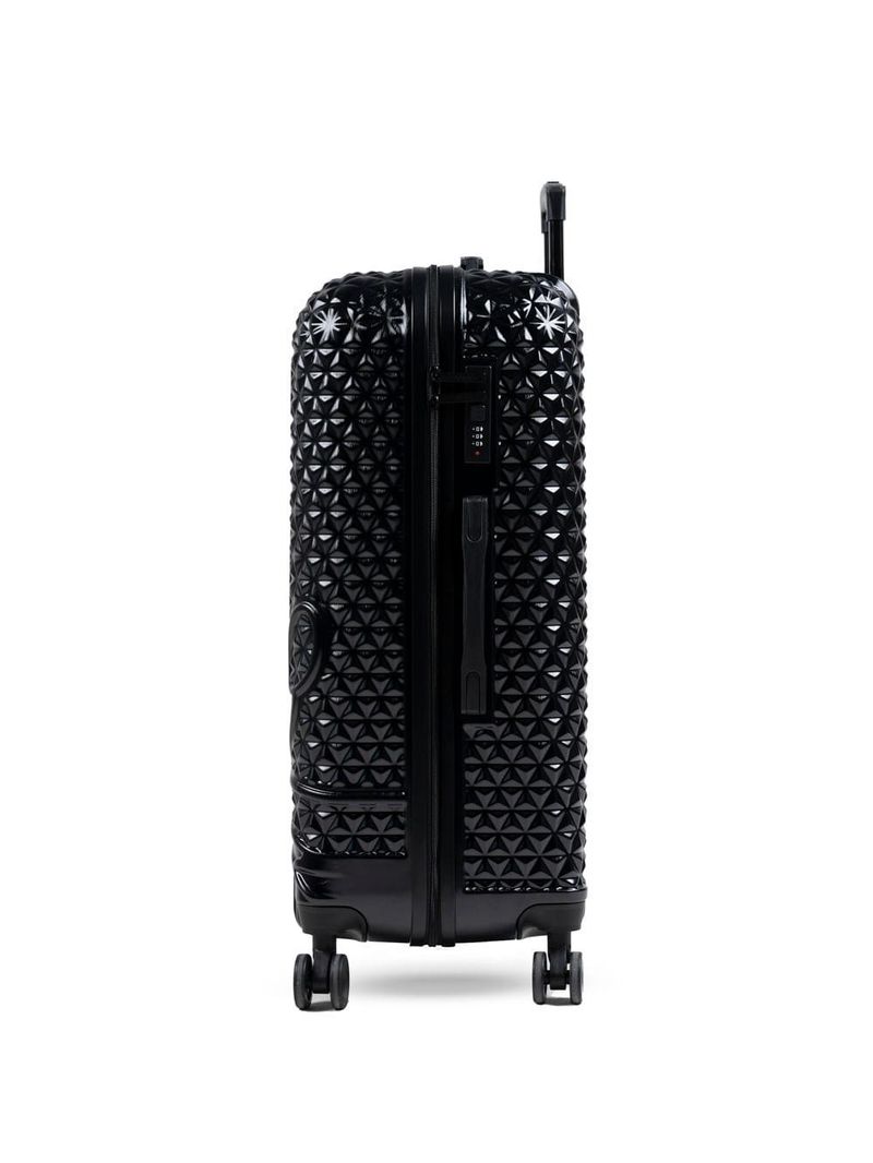 Mala de viagem grande 32 kg abs 4 rodas mickey epcot preta