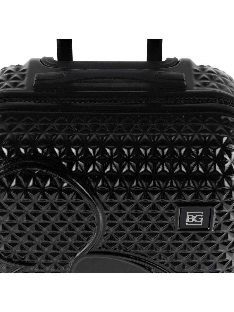 Mala de viagem grande 32 kg abs 4 rodas mickey epcot preta