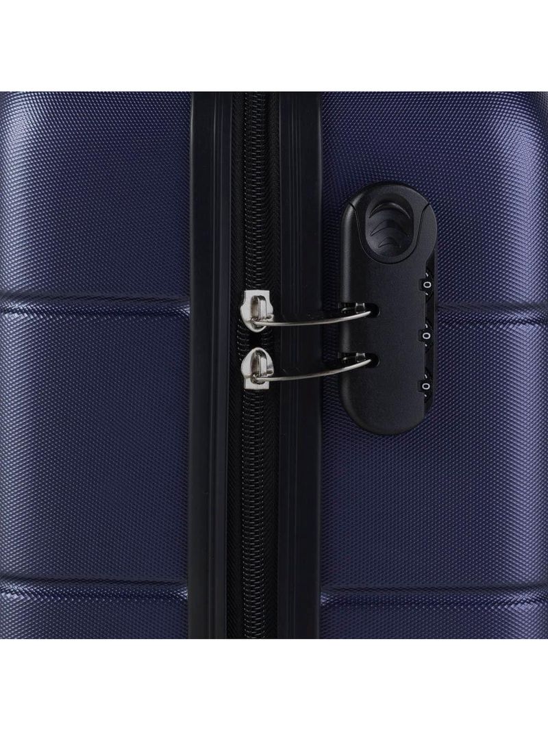 Mala de bordo pp 8 kg abs 4 rodas 18,5" downtown azul marinho