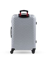 Mala de viagem grande 32 kg abs 4 rodas mickey epcot prata