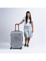 Mala de viagem grande 32 kg abs 4 rodas mickey epcot prata