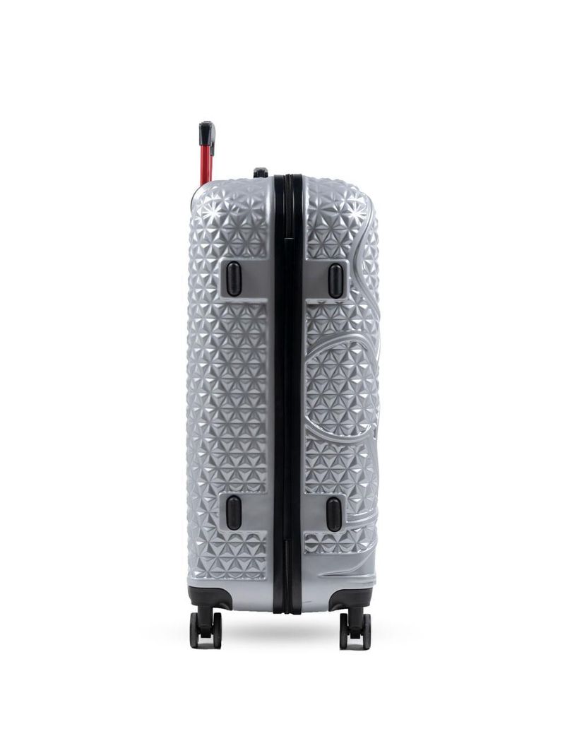 Mala de viagem grande 32 kg abs 4 rodas mickey epcot prata