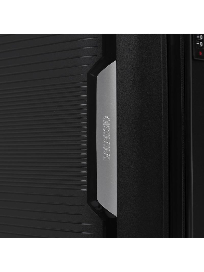 Mala de bordo de polipropileno 4 rodas malta preto