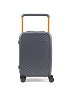 Mala de bordo policarbonato 4 rodas bahamas cinza escuro