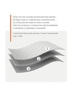 Mala de bordo policarbonato 4 rodas bahamas cinza escuro