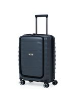 Mala de bordo polipropileno 4 rodas swissone genebra cinza