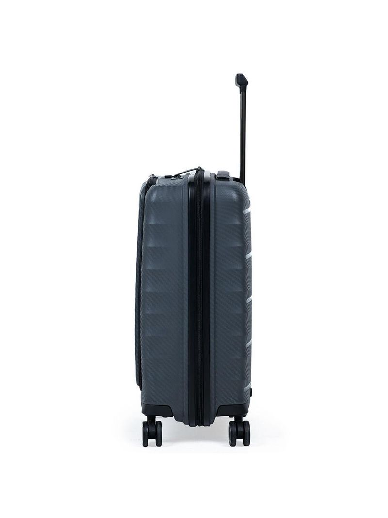 Mala de bordo polipropileno 4 rodas swissone genebra cinza