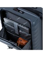 Mala de bordo polipropileno 4 rodas swissone genebra cinza