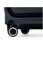 Mala de bordo polipropileno 4 rodas swissone genebra cinza