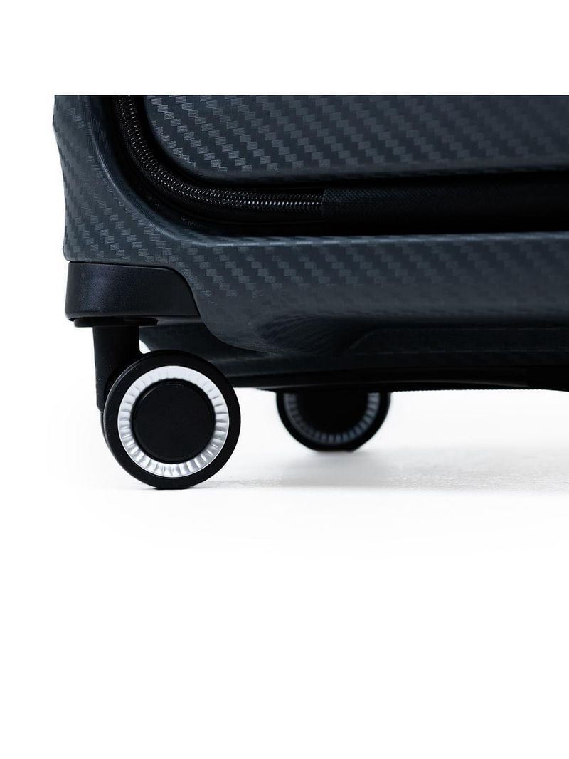 Mala de bordo polipropileno 4 rodas swissone genebra cinza