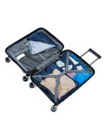 Mala de bordo polipropileno 4 rodas swissone genebra cinza