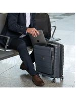 Mala de bordo polipropileno 4 rodas swissone genebra cinza