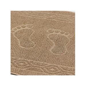 Jogo de banho meggy poá bolinhas toalhas macias 100% algodão 5 peças bege e pérola