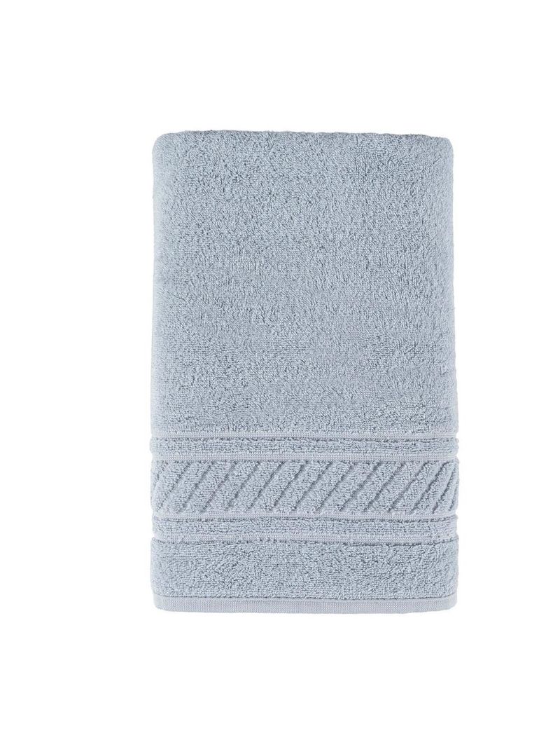 Jogo de banho lummi toalhas macias 100% algodão fio penteado 5 peças verde e cinza