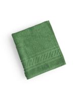 Jogo de banho lummi toalhas macias 100% algodão fio penteado 5 peças verde e cinza