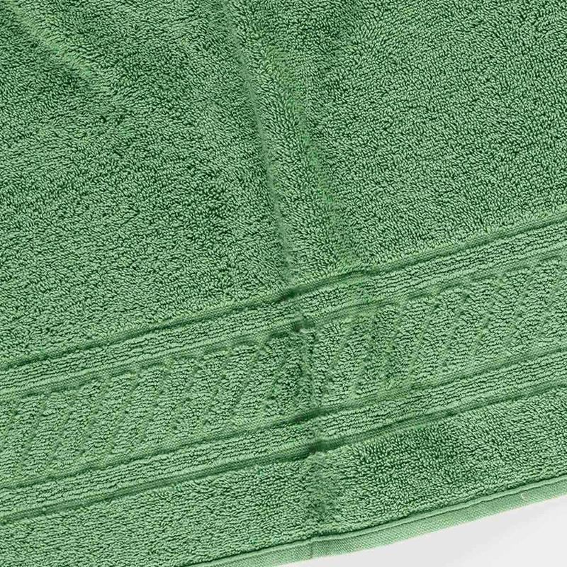 Jogo de banho lummi toalhas macias 100% algodão fio penteado 5 peças verde e cinza