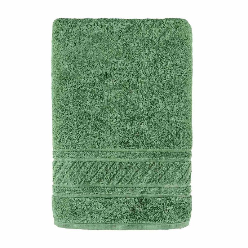 Jogo de banho lummi toalhas macias 100% algodão fio penteado 5 peças verde e cinza