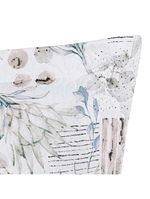 Kit cobre leito colcha maris queen estampado dupla face percalle 200 fios 3 peças protea cinza