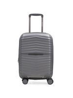 Mala de bordo de polipropileno 4 rodas hong kong cinza