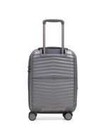 Mala de bordo de polipropileno 4 rodas hong kong cinza