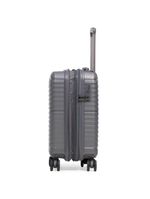 Mala de bordo de polipropileno 4 rodas hong kong cinza