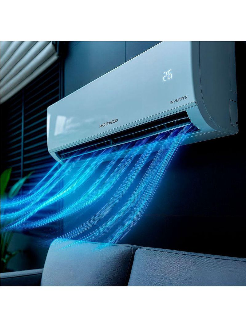 Ar Condicionado Split Inverter Komeco 9000 BTU/h Quente E Frio Ar Split Inverter Kohi 09QC 1HV 220V