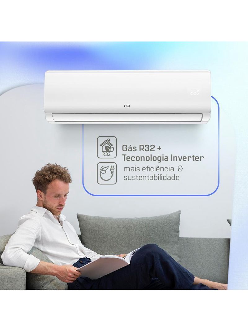 Ar Condicionado Split HQ Hi Wall Inverter 12000 BTU/h Quente E Frio Monofásico Branco VIHT12KCH3S2S23 220V