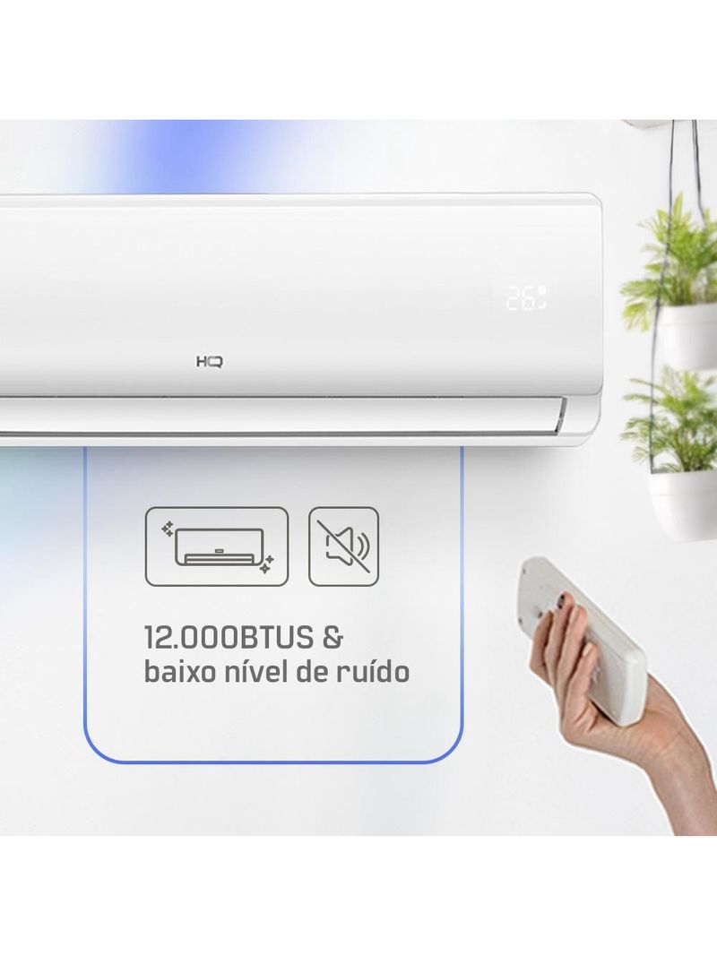 Ar Condicionado Split HQ Hi Wall Inverter 12000 BTU/h Quente E Frio Monofásico Branco VIHT12KCH3S2S23 220V