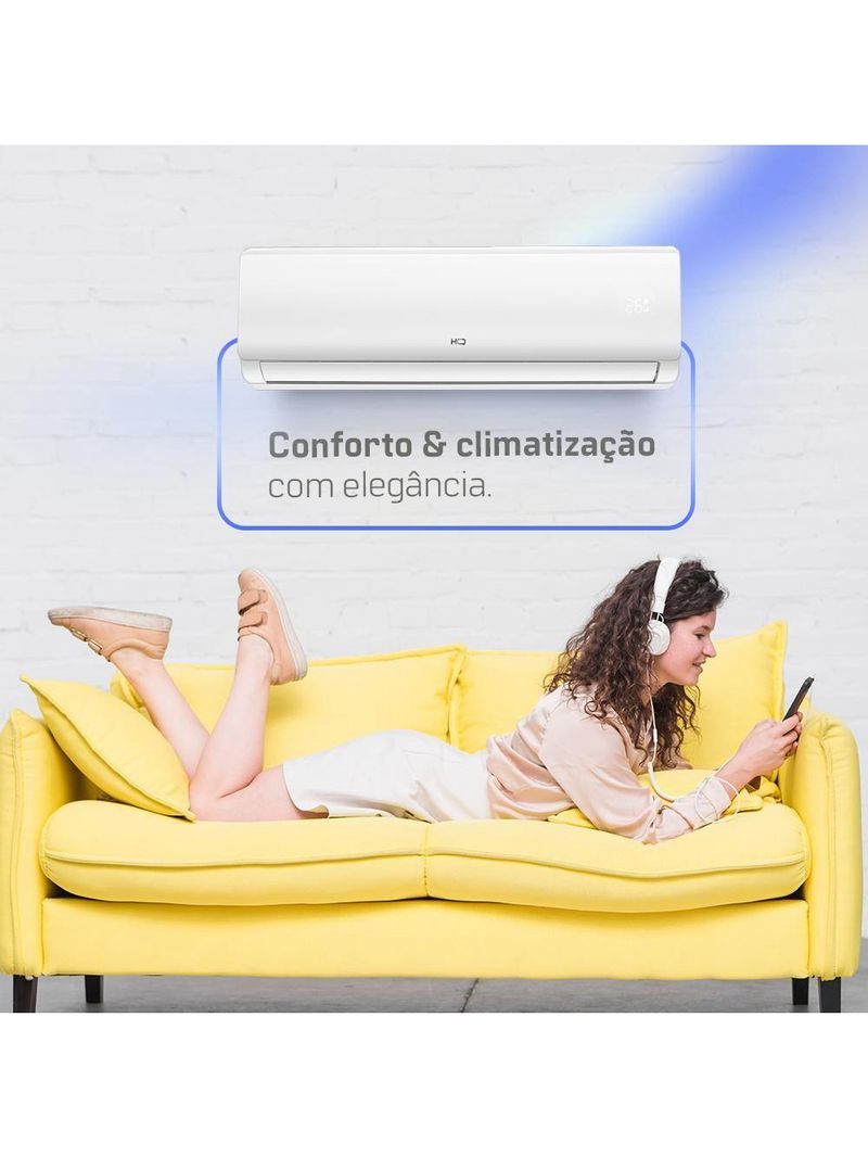 Ar Condicionado Split HQ Hi Wall Inverter 12000 BTU/h Quente E Frio Monofásico Branco VIHT12KCH3S2S23 220V