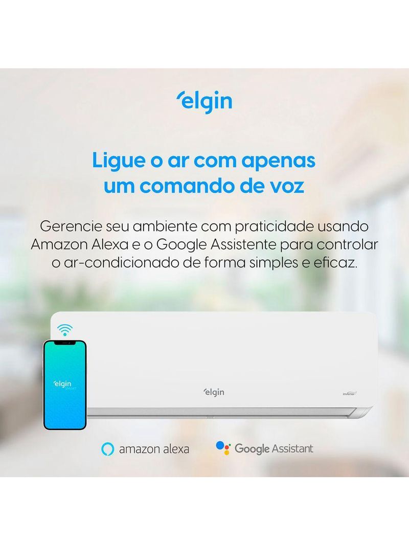 Ar Condicionado Elgin 36000 Btus Frio Inverter Eco Dream R32 220V Wifi ? 1 Unidade