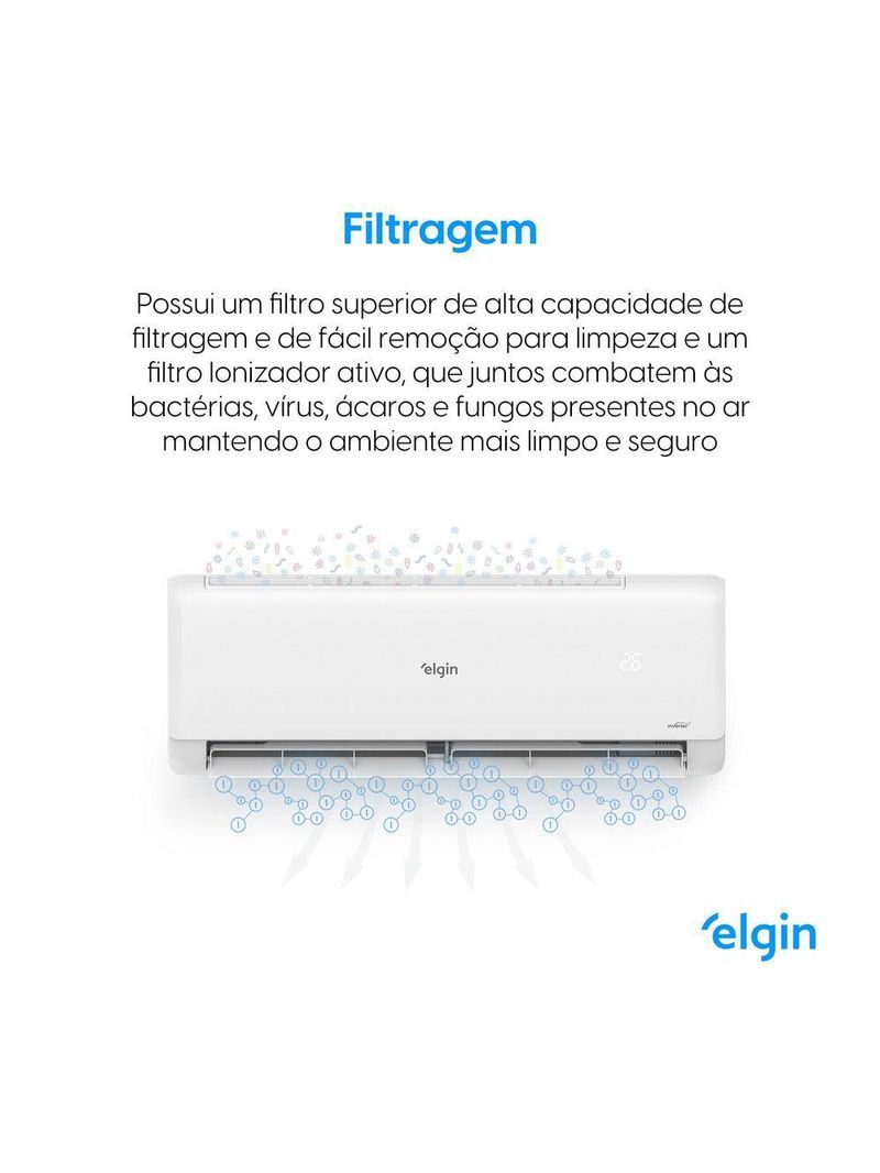 Ar Condicionado Elgin 30000 BTUs Quente e Frio Inverter R32 220V