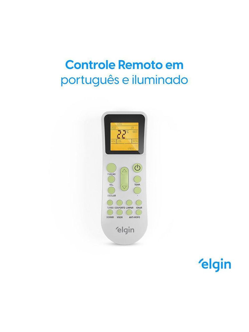 Ar Condicionado Elgin 18000 Btus Quente E Frio Inverter R32 220V Wi-fi 1 Unidade