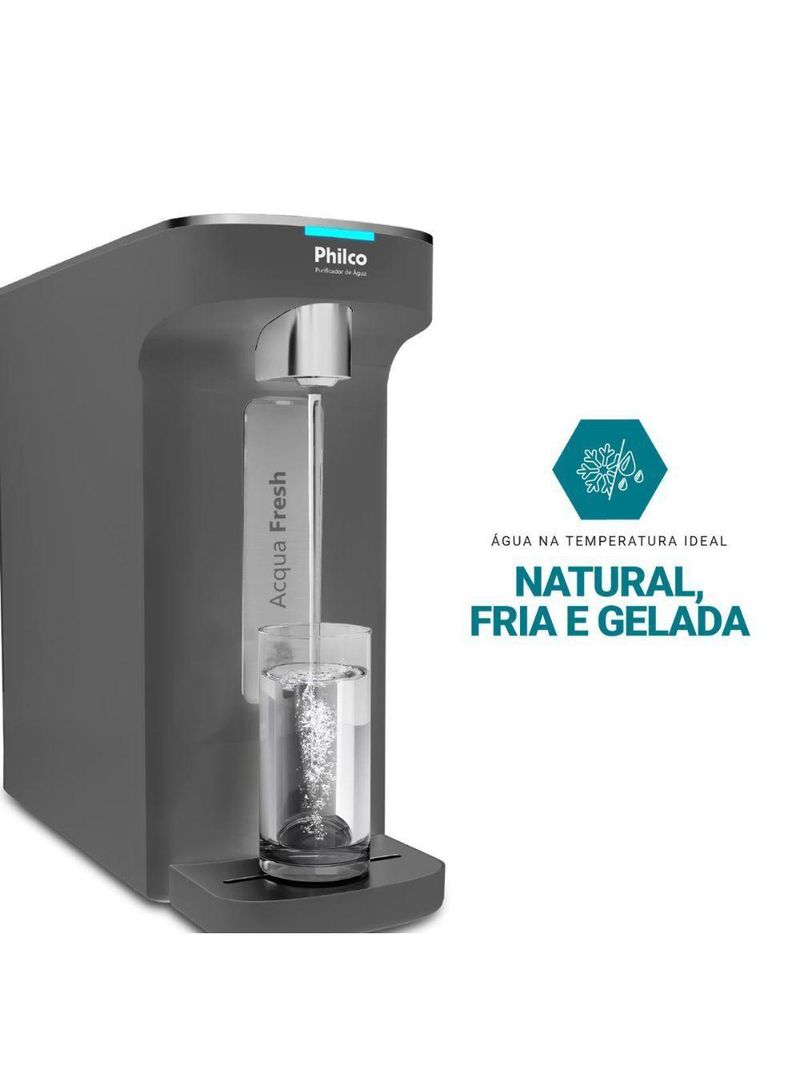 Purificador De Água Natural E Gelada Philco PPU12C1 Cinza Bivolt