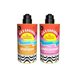 Lola cosmetics ela é carioca kit - shampoo nutritivo + condicionador nutritivo