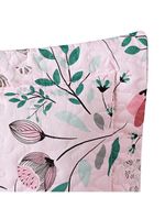 Kit cobre leito colcha celi king dupla face micropercal 200 fios 3 peças bothanica floral rosa