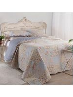 Kit cobre leito colcha mix king estampado dupla face floral 3 peças - beth