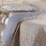 Kit cobre leito colcha mix king estampado dupla face floral 3 peças - beth