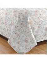 Kit cobre leito colcha mix queen estampado dupla face floral 3 peças - joice