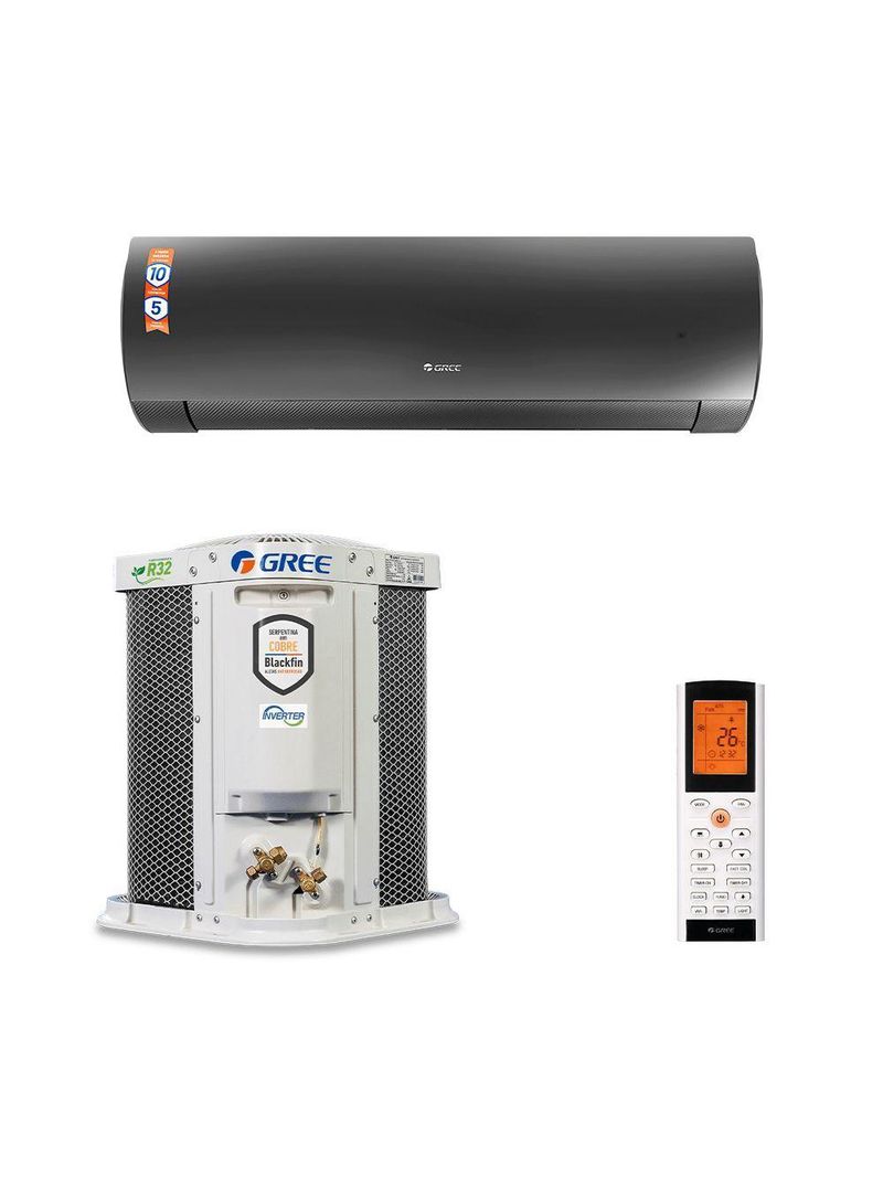 Ar Condicionado Split Hi Wall Gree G-Diamond Auto Inverter 12000 BTUs Frio 220V R-32