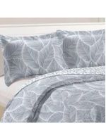 Kit cobre leito colcha mix king estampado dupla face floral 3 peças - cristiane