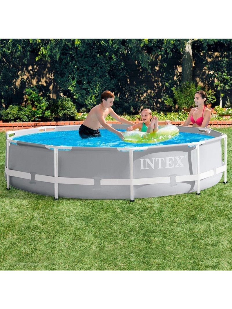 Piscina Estrutural 6503 Litros Armação Prism + Capa + Filtro - Intex