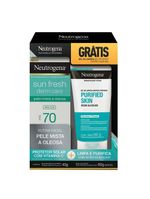 Neutrogena kit - protetor solar + gel de limpeza