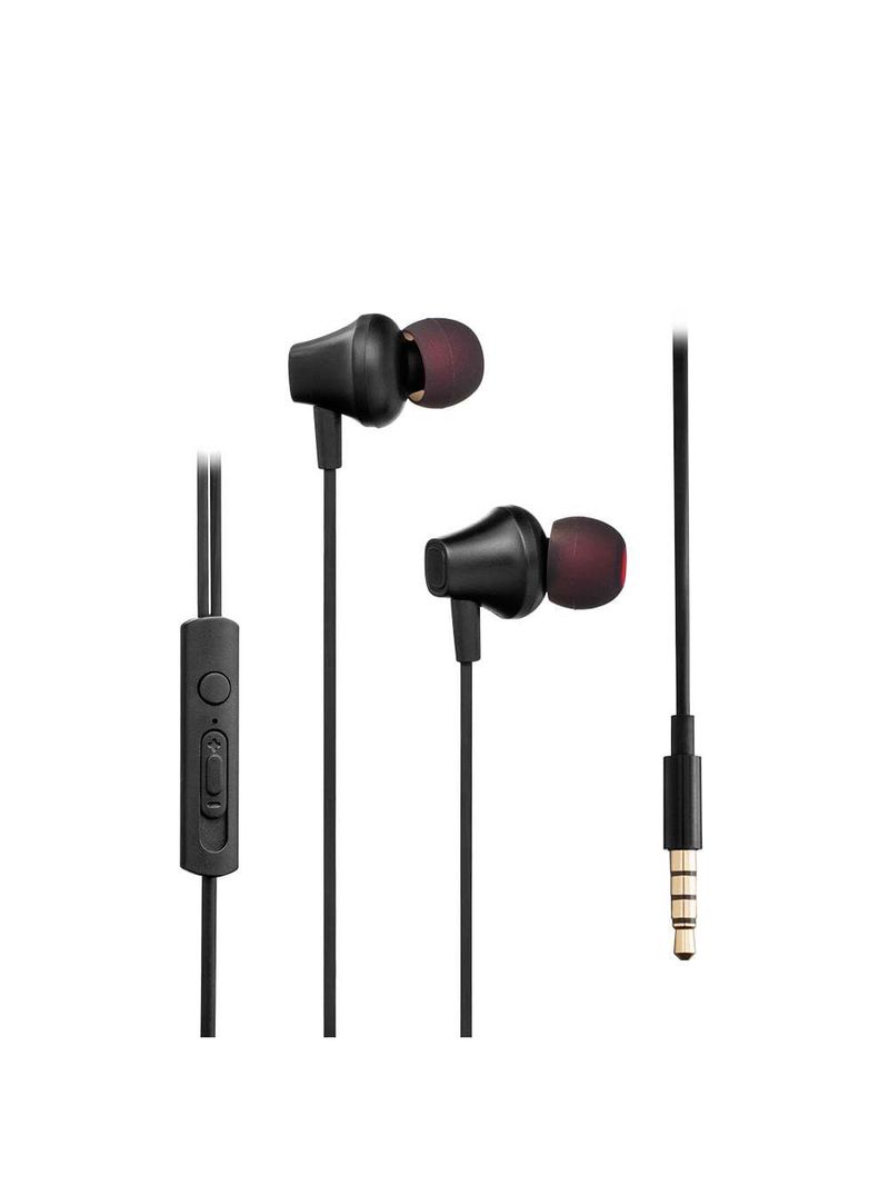 Fone de ouvido intra auricular preto pulse - ph330