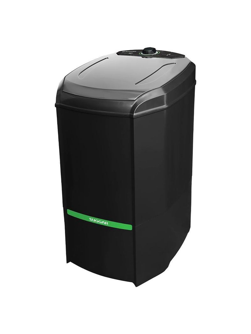 Tanquinho Semiautomático Suggar Lavamax Eco 10Kg Preta
