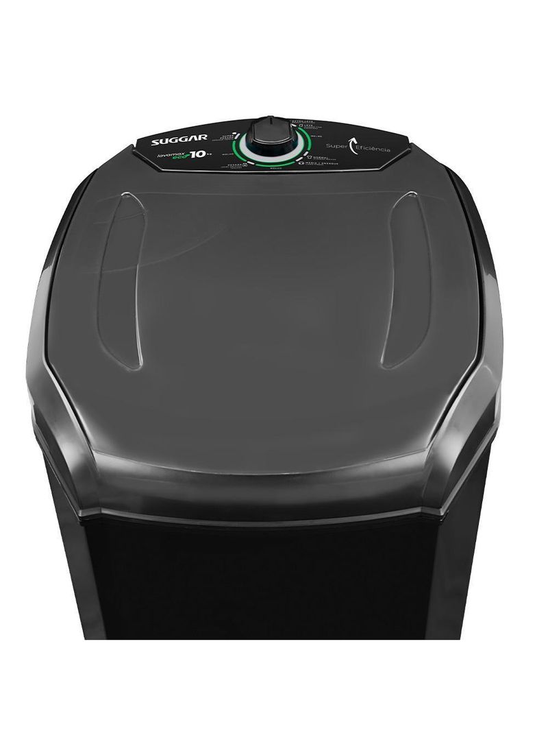 Tanquinho Semiautomático Suggar Lavamax Eco 10Kg Preta
