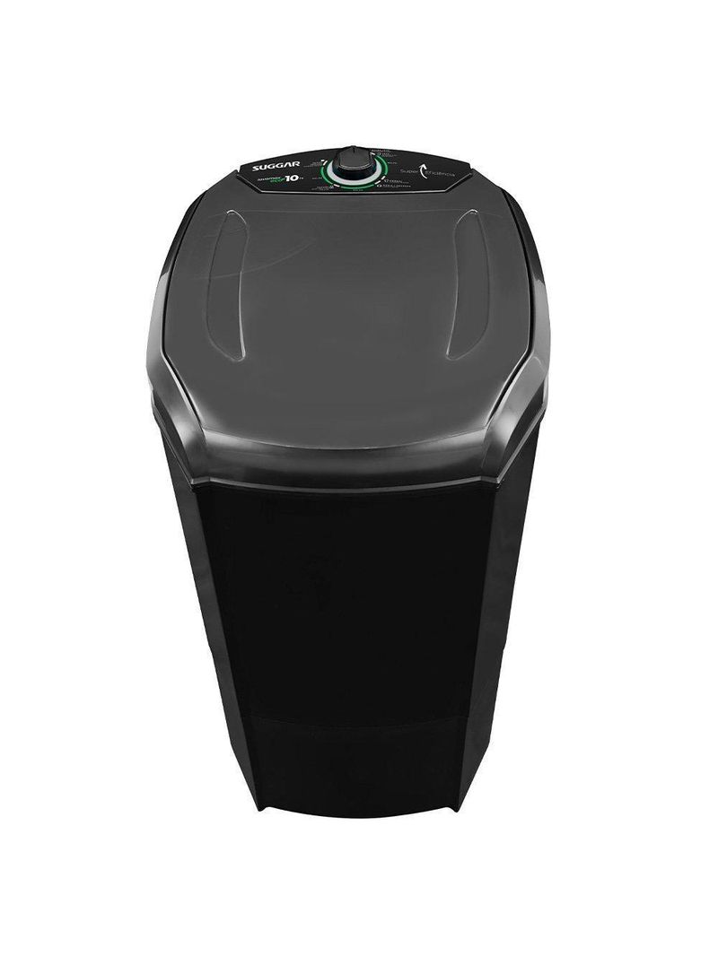 Tanquinho Semiautomático Suggar Lavamax Eco 10Kg Preta